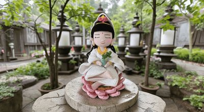 Quan Yin - Spiritual Figure with Lotus Base