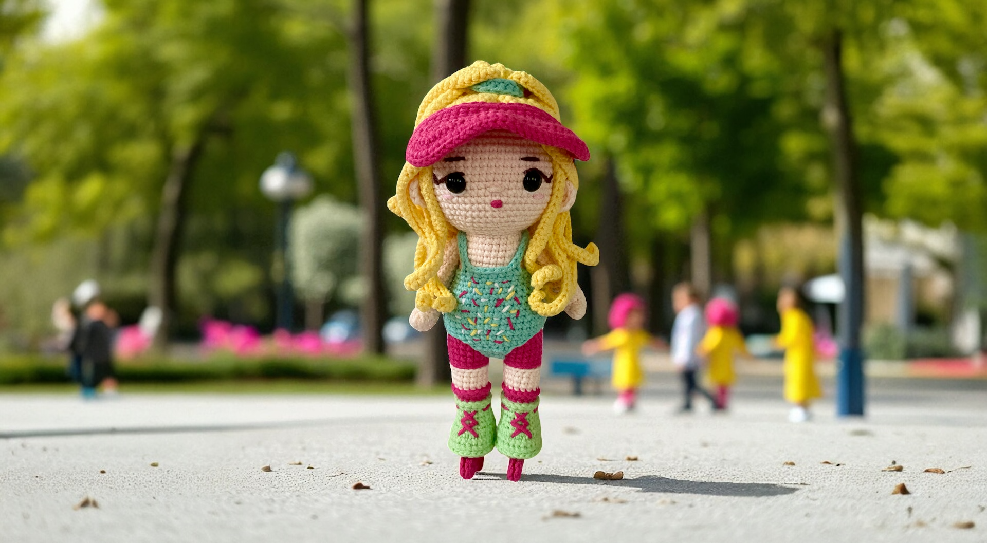 Barbie on Skating Shoes (Availability Status: Ready to Ship, Characters: Dolls & People, Colors: Pink, Size: Medium)