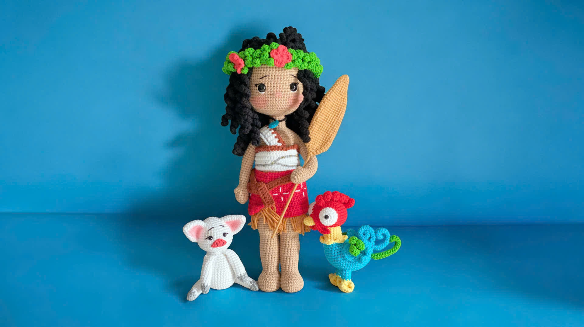 Moana & Friends (Availability Status: Made to Order, Color Styles: Pastel  (Soft pink, baby blue, mint, lavender, peach..), Size: Large (10”+ / 25+ cm))